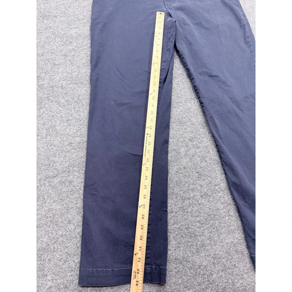 The Normal Brand Mens 40x34 Navy Blue Straight Leg Flat Front Chino Pants Top